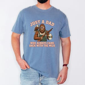 Funny Sasquatch Joke, Vintage Bigfoot Tee, Came Back Milk Shirt, Patriotic Papa Top, Fathers Day Gift Dad, Eagle Graphic Tshirt image 10