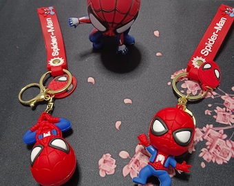 Spiderman pack. 2 silicone keychains and a collectible figure.