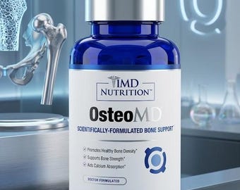 OsteoMD-botsterktesupplement | Door artsen samengesteld calciumhydroxyapatiet | Ondersteuning gewrichts- en botdichtheid, 90 capsules