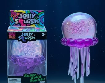 Medusa antistress morbida - Giocattolo sensoriale colorato per bambini e adulti - Morbido animale di gelatina da spremere