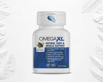 OmegaXL Joint & Muscle Support Supplement – Natural Joint Relief Softgels with Green-Lipped Mussel Oil