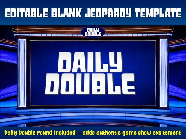 Editable Jeopardy Template Powerpoint, Game Show Board, Scoreboard ...