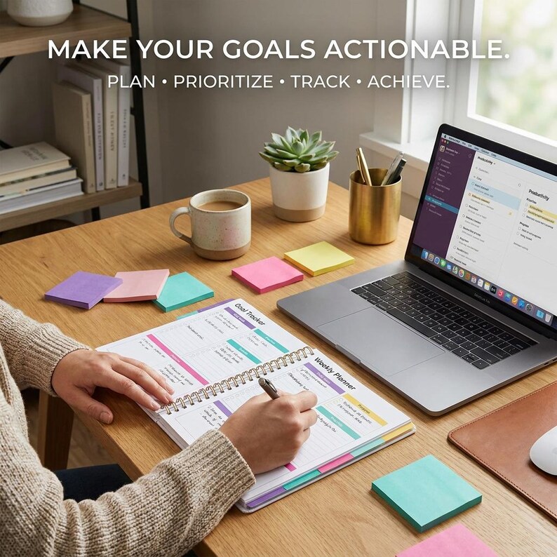 Goal Tracker Planner PDF | 30 Templates, SMART Goals, Progress Tracking ...