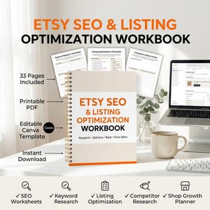 Podręcznik optymalizacji ofert SEO na Etsy, Planer badania słów kluczowych (Canva PDF)