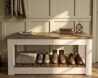 Shoe Storage Bench Plan, DIY Entryway Bench Woodworking Plans PDF, Mudroom Storage Bench Build Guide, Easy Build Plans, Digital Download