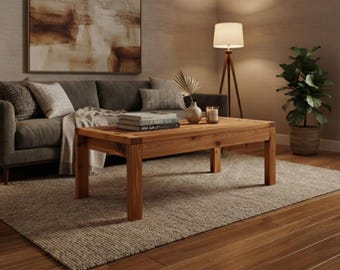 Modern Coffee Table Plans, Beginner Woodworking Build Guide (PDF Download)