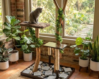 DIY Cat Tree House PDF Pattern, Wooden Cat Tower Wall Shelf Plan, Modern Climbing Furniture Template, Digital Download Cat Owner Gift