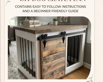 Modern Dog Crate Woodworking Plans | Easy Build PDF (Instant Download)
