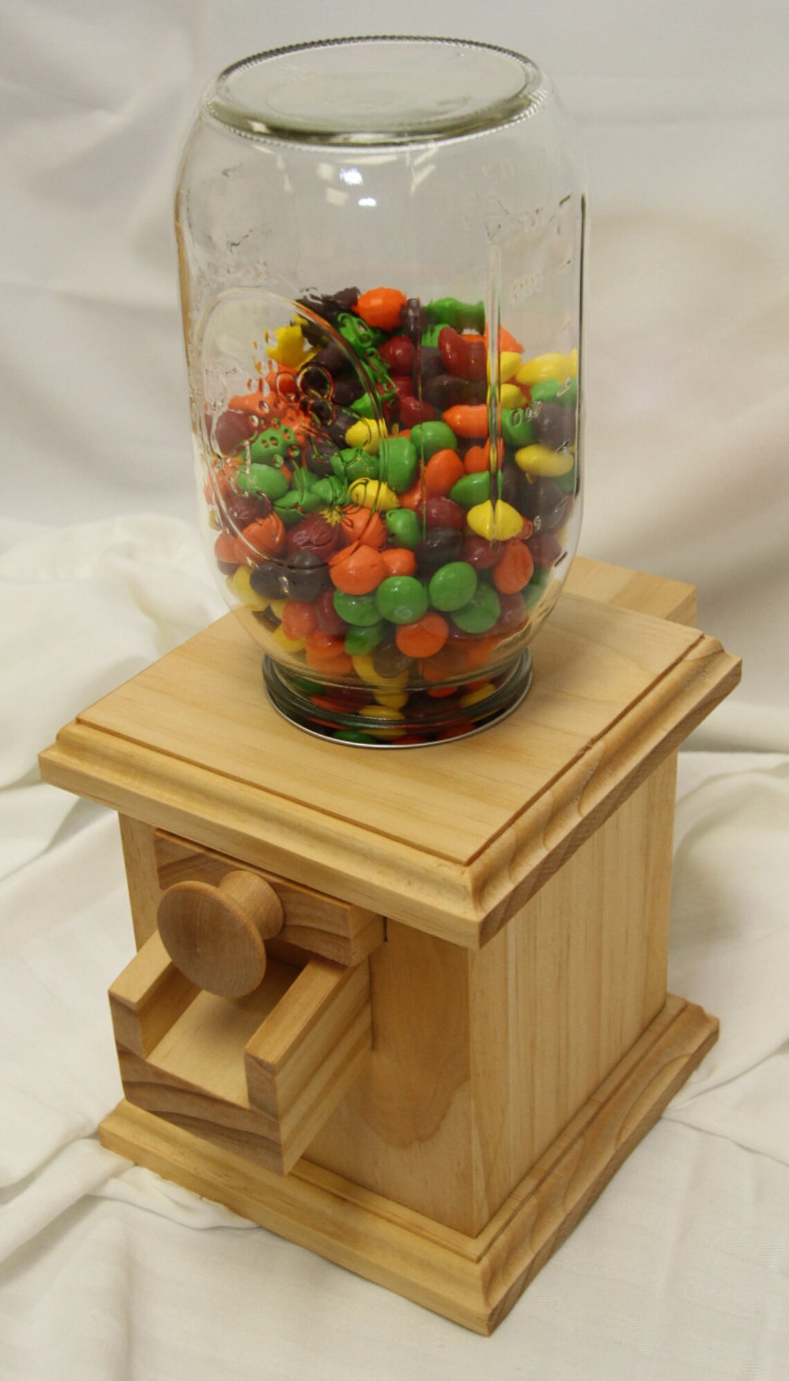 Handmade Wooden Candy Dispenser M&M® Peanut Skittles® Snack Etsy