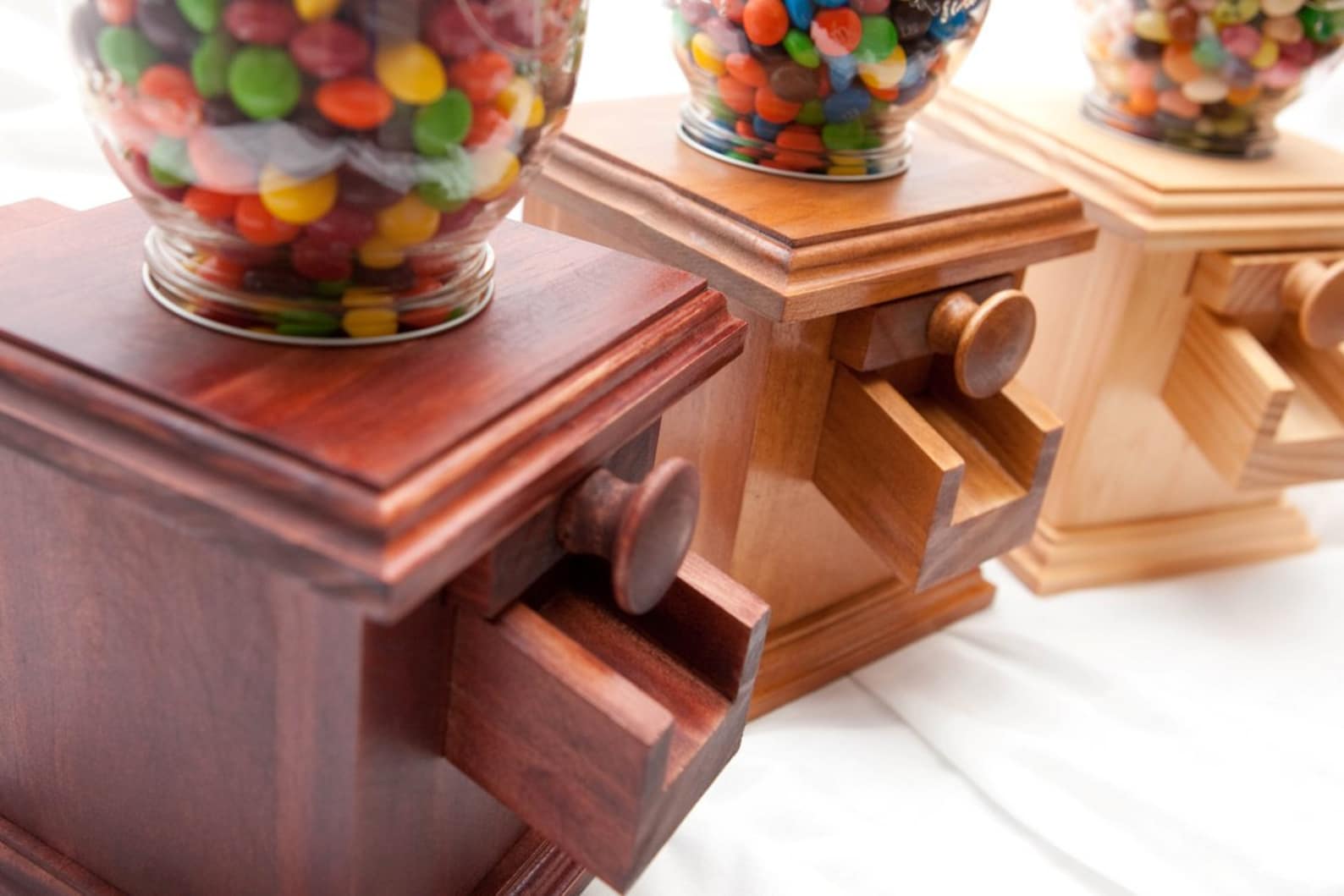 Handmade Wooden Candy Dispenser M&M® Peanut Skittles® Snack Etsy
