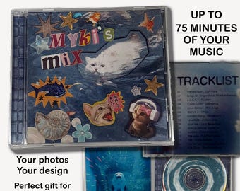 CD mixtape personalizzato / Playlist personalizzata, fino a 75 minuti di musica