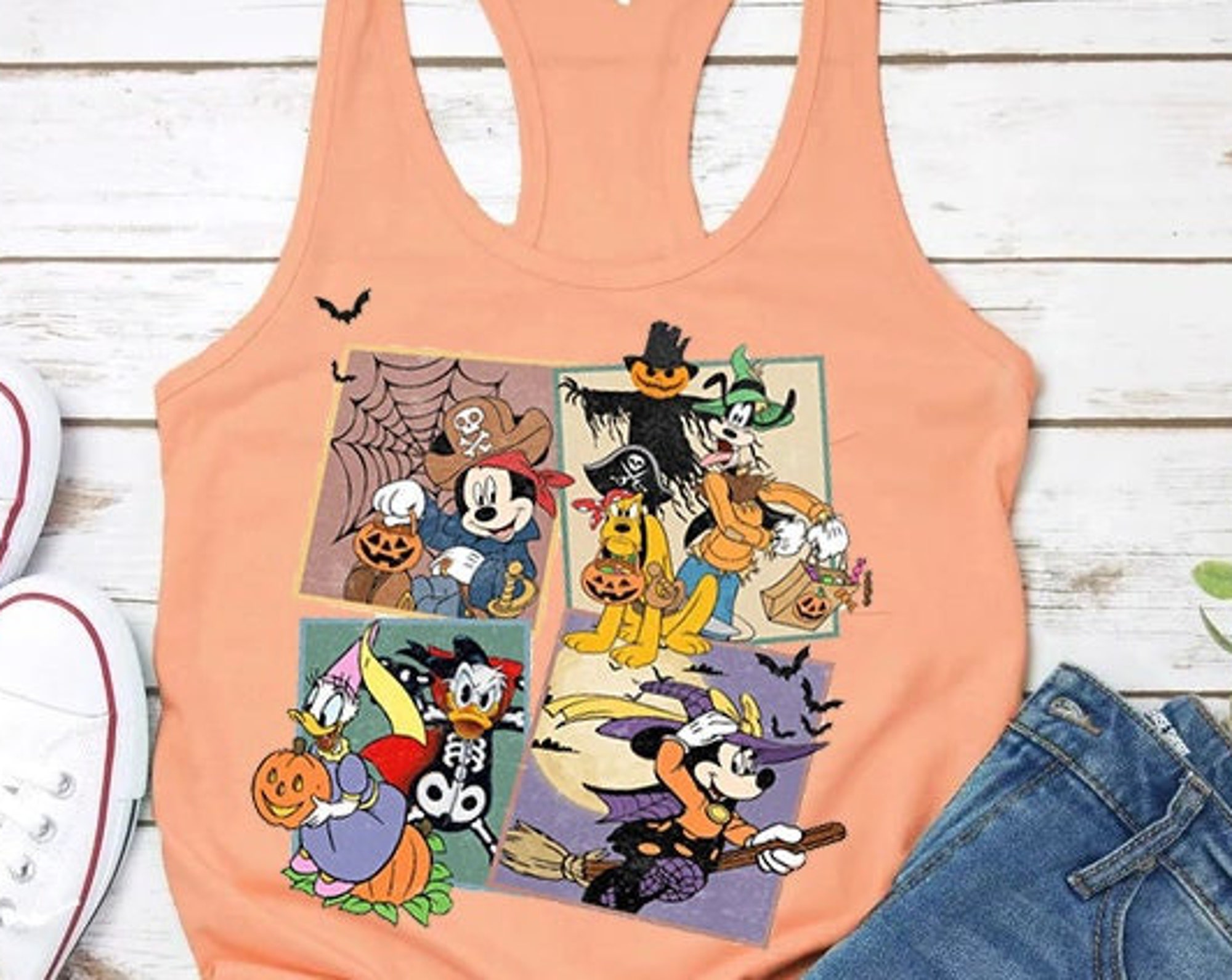 Discover Mickey and Minnie Halloween Tank Tops, Disney Halloween Tank