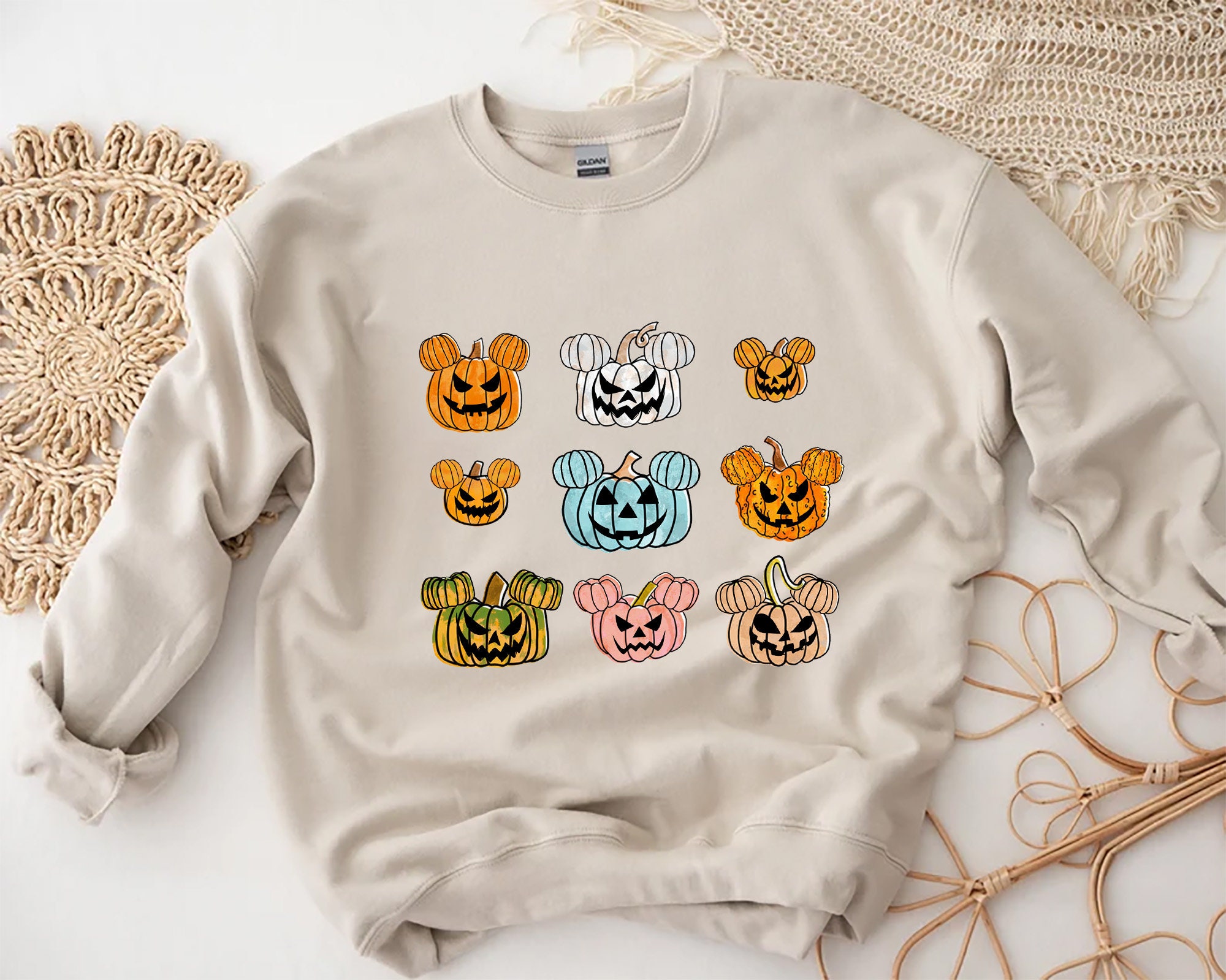 Discover Disney Halloween Sweatshirt, Mickey Head Halloween 2022  Sweatshirt