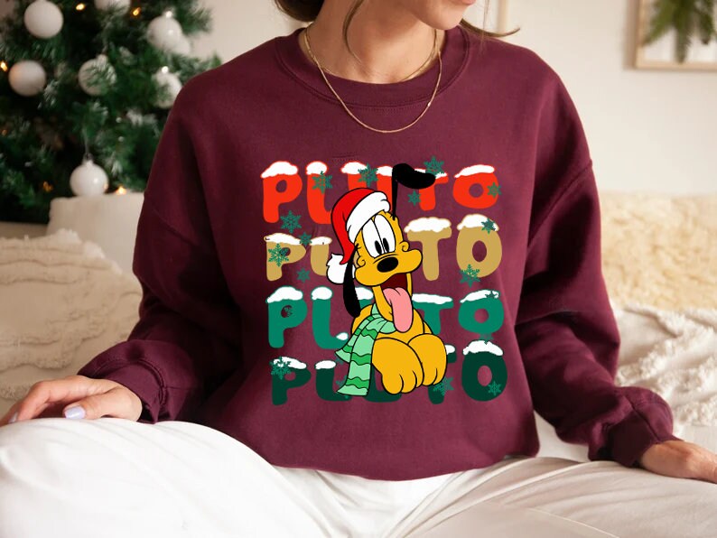 Discover Disney Characters Christmas Sweatshirt, Mickey and Friends Christmas Sweatshirt, Christmas Hoodie, Disney Christmas Family Sweater FL112