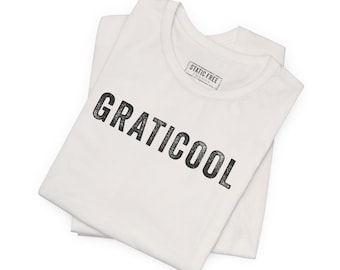 Camiseta divertida de geografía - Graticool - Regalo para amantes de los mapas - Camiseta de cartógrafo - Ropa con humor SIG - Regalo genial de geografía - Camiseta de geógrafo