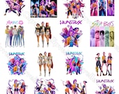 KPop Demon Hunters PNG Bundle, Premium K-Pop Anime Clipart Collection, Stylish Sublimation Digital Download Set