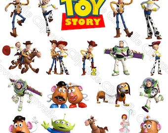 Ultieme Toy Story png-bundel, premium clipartcollectie stripfiguren, sublimatie digitale downloadset voor kinderen