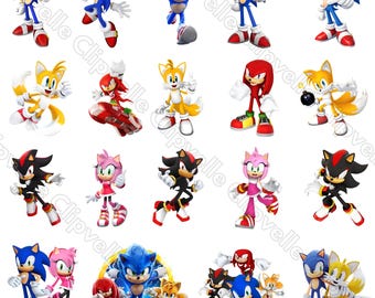 Ultimate Sonic PNG Bundle, Premium Speed Character Clipart Collection, Gaming Sublimation Digital Download Set