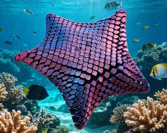 3D Printed Articulated Starfish Fidget Toy, Stress Relief Sea Star (12–16 cm)