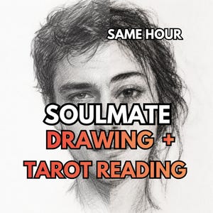 Soulmate Drawing & Tarot Reading Same Hour Or Same Day Psychic Reading Draw My Soulmate Sketch