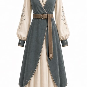 layers of medieval dresses Women's Medieval Clothing