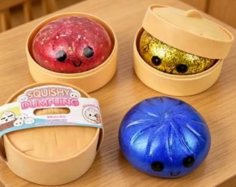 Muñeco blando Kawaii de crecimiento lento, juguete antiestrés Bao misterioso en caja de vapor de bambú