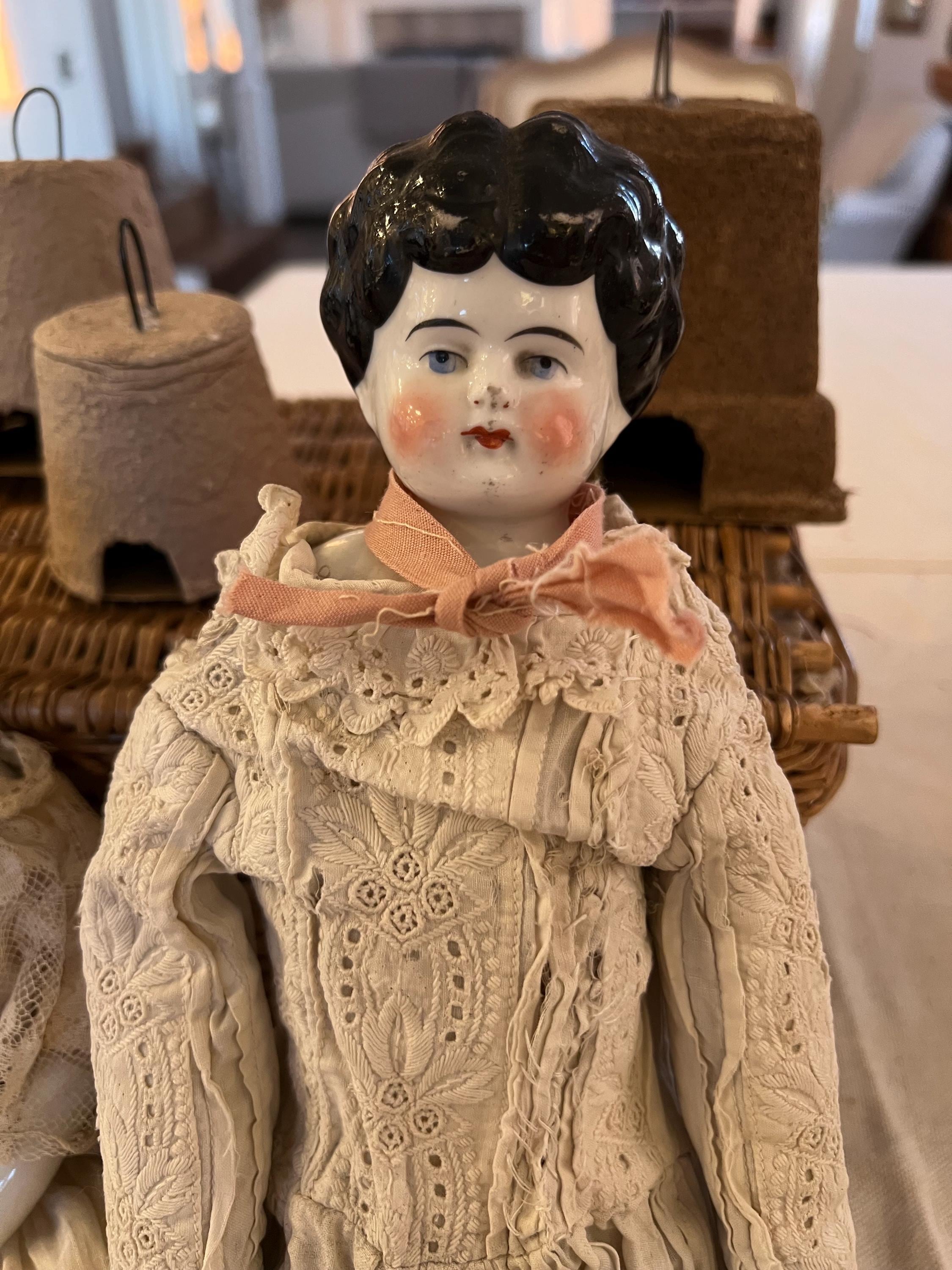 Vintage China Head Dolls - Etsy