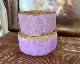 Crepe Paper Roll Party Decor Vintage Stock Christmas PURPLE VIOLET Gilt MEDIUM (Ea)