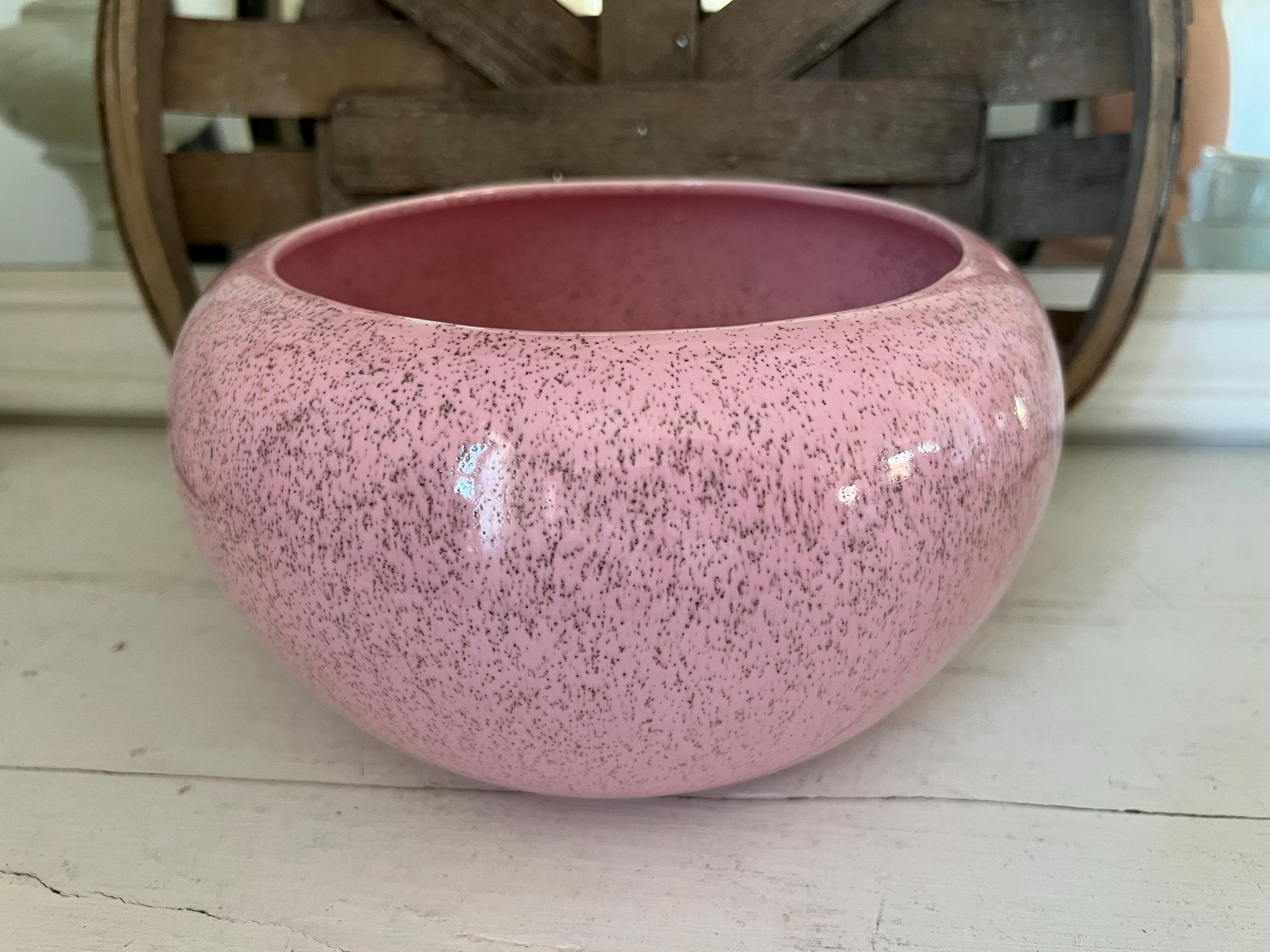 Bauer Speckled Pink Bowl - Etsy