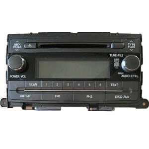 2011-2014 Toyota Sienna AM/FM CD MP3-WMA-mottagare modell 86120-08230