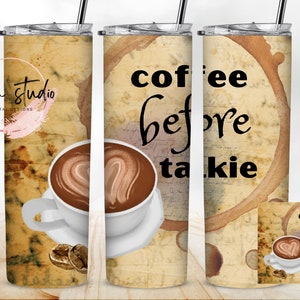 Envoltorio delgado para vaso Coffee Before Talkie