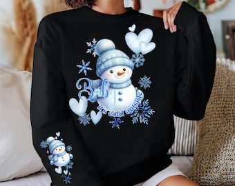 Bebé, hace frío afuera, azul, PNG