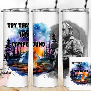 Probieren Sie das in einem Campplatz Skinny Tumbler Wrap