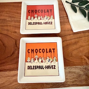 Sottobicchieri vintage Delespaul-Havez di Pottery Barn Chocolat