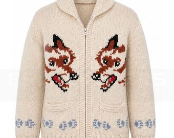 Cardigan in maglia ispirato a Ryan Gosling / Giacca in lana Project Hail Mary