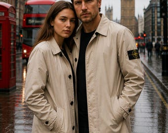 Cappotto Green Street Pete Dunham fatto a mano, giacca trench da uomo in cotone stile Charlie Hunnam