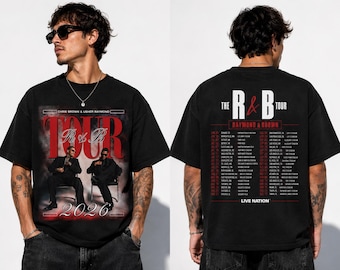 Chris Brown Usher R&B Concert 2026 Tshirt