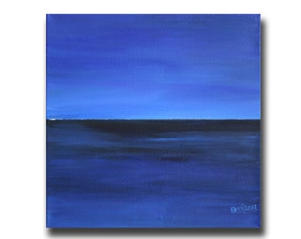 Sea Abstract Art, Modern Painting, Abstract Square Blue  Painting,Art Painting, Minimal Art,Wall Decor, Art Decor "Color Field Collection"