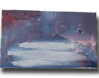 Original Abstract Painting - "Abstract 1"- Acrylic Canvas Painting- 6 x 10 inches
