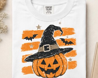 Halloween Pumpkin DTF, Witchy Pumpkin DTF, Spook Season Shirt Print, Fall Season DTF Print, Funny Halloween Ready to Press, Halloween Gift