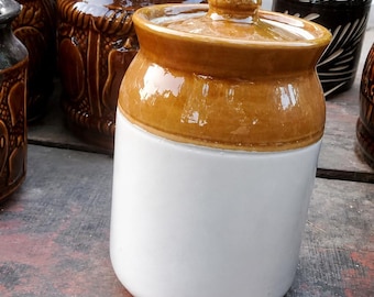 Handgemaakte keramische augurkpot met deksel | Traditionele Indiase Achaar Barni-opslagcontainer