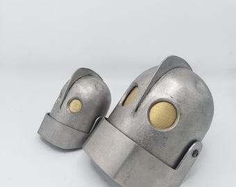 Iron Giant Head - Stainless and Brass