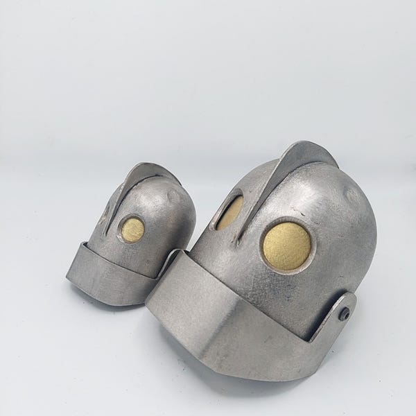 Iron Giant Head - Stainless and Brass