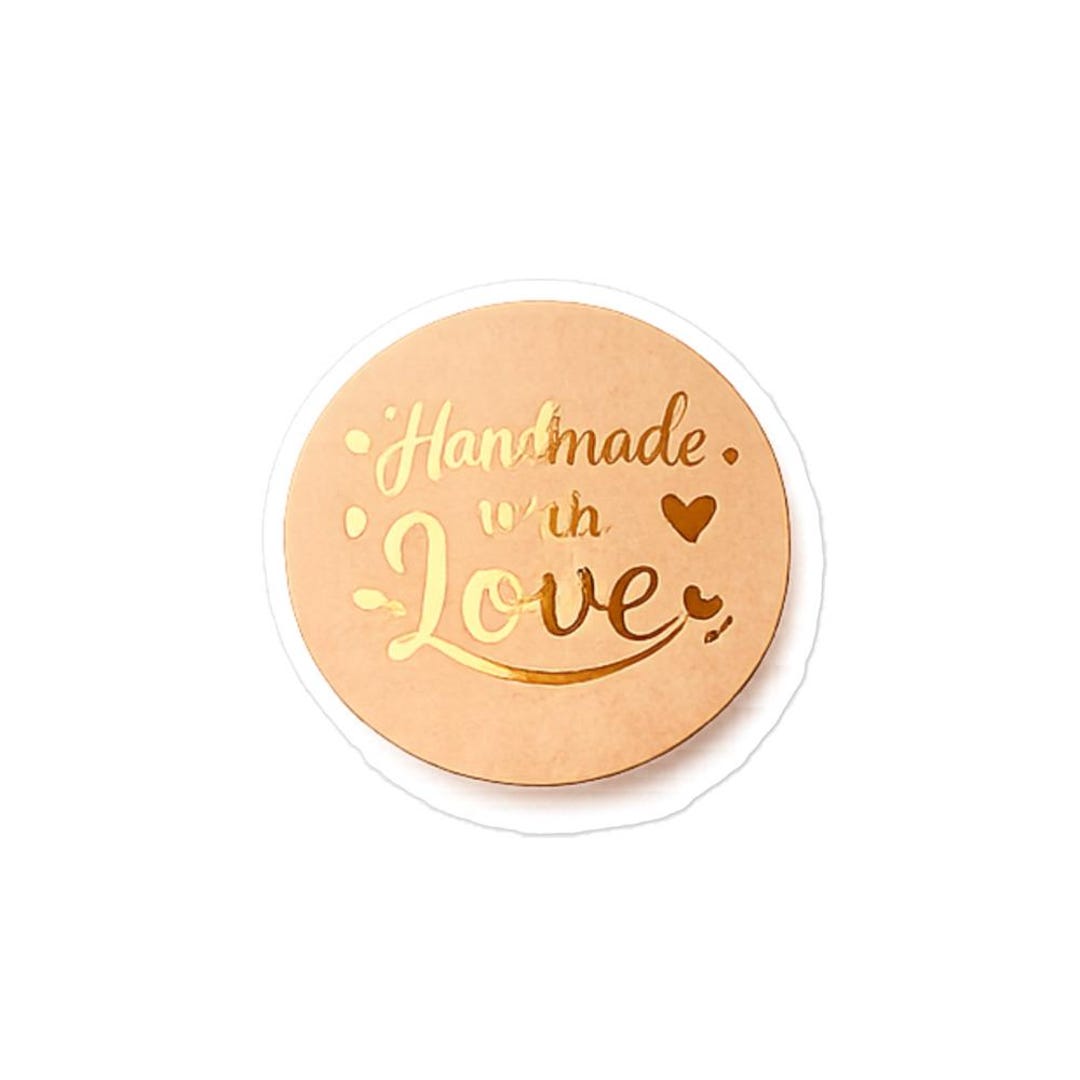 Gold Foil Kraft Paper Stickers | Thank You Packaging Labels | Small ...