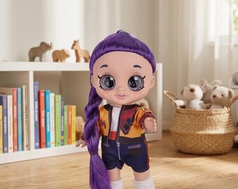 Fashion Doll Toy Collection Stylish Big Eye Character Figures Gift for Kids and Collectors