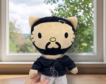 Anime Inspired Cat Plush Character Toy Stylish Stuffed Collectible Birthday Gift Room Decoration Accessory