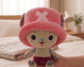 Cartoon Reindeer Plush Stuffed Character Toy Decorative Anime Collectible Display Gift for All Ages