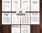 bridal shower games wedding printable games for bachelorette party games printed bachelorette games fun activity