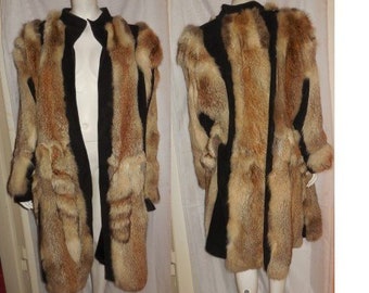 Vintage fur coat | Etsy
