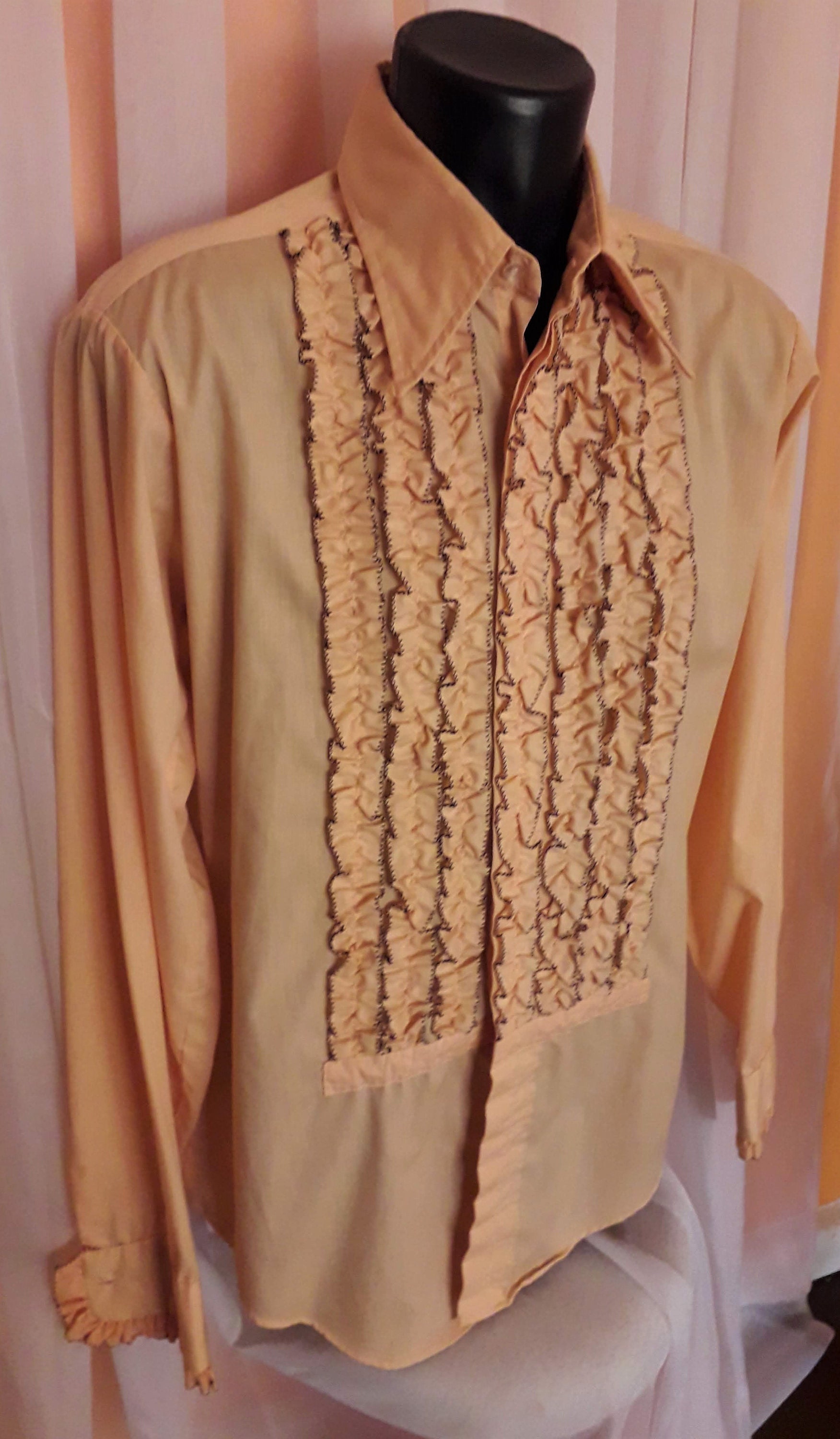 men ruffled tuxedo shirt